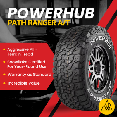 Powerhub All Terrain tire with Snowflake in Calgary and Edmonton